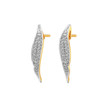 Swing and Swirl Diamond Earrings