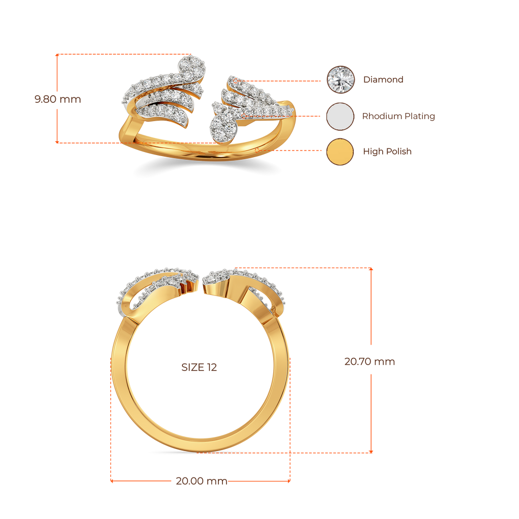 Iconic Flapper  Diamond Rings