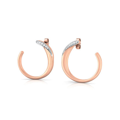 Curlicue Diamond Earrings