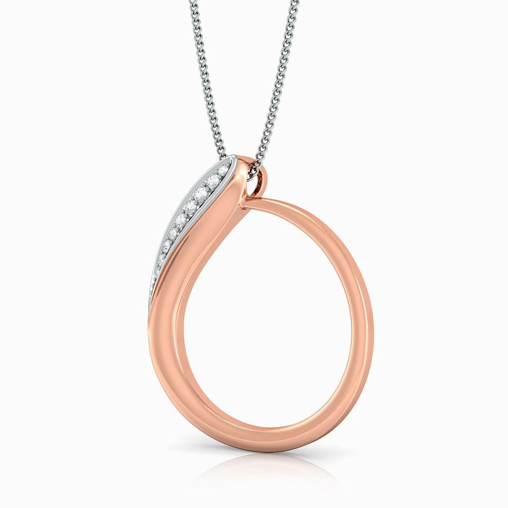 Curlicue Diamond Pendants