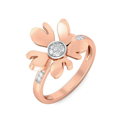 Dove's Foot Diamond Rings