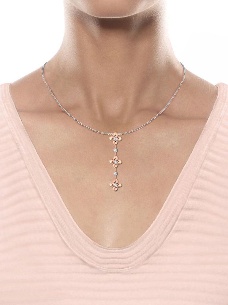 Cuckoo-Flower Diamond Pendants