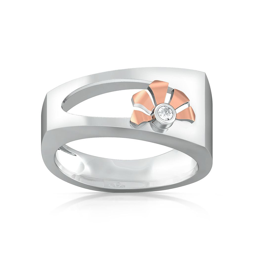 Ikebana Diamond Rings