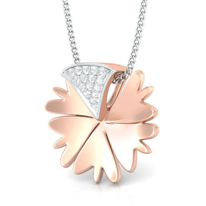 Rosy Daisy Diamond Pendants