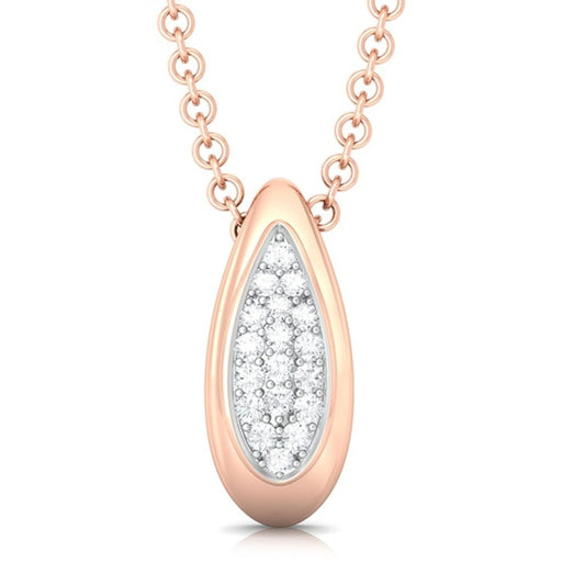 Iced Rose Diamond Pendants