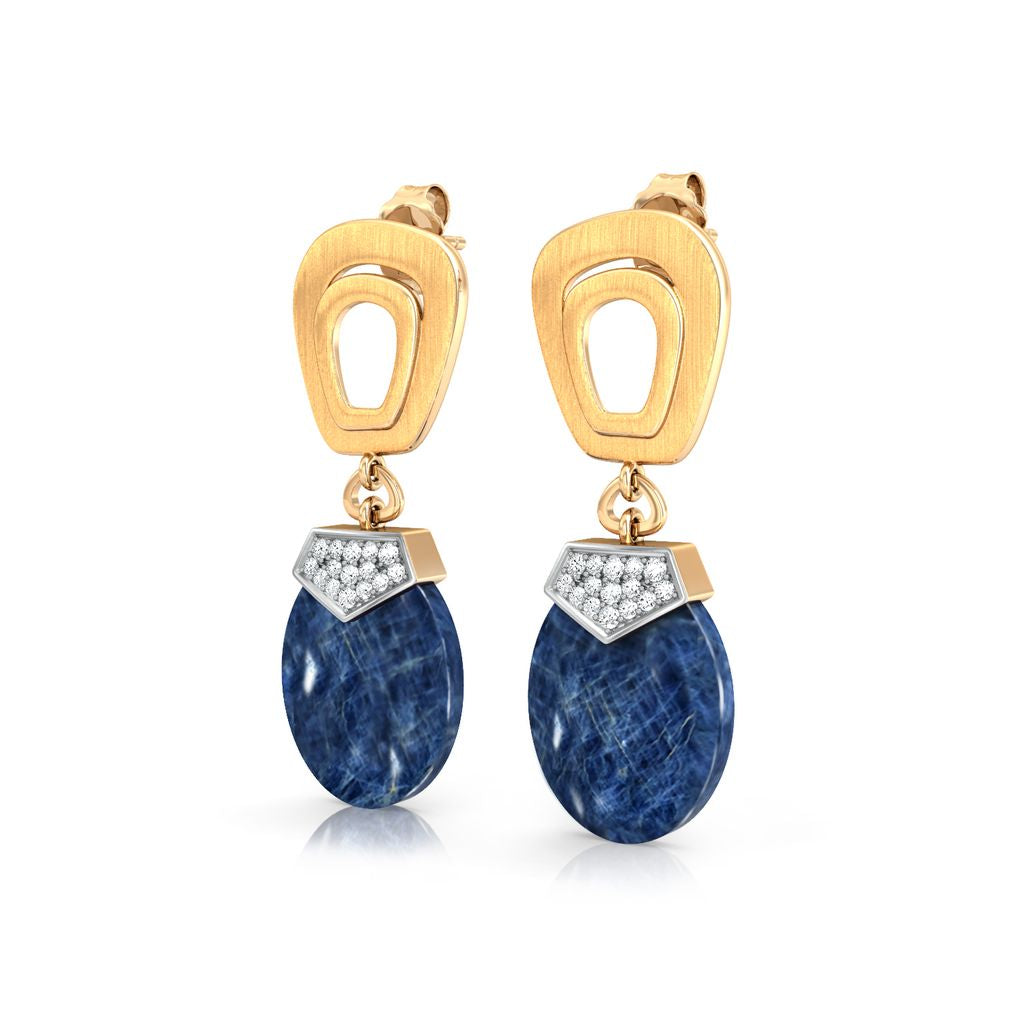 Button Pocket Diamond Earrings