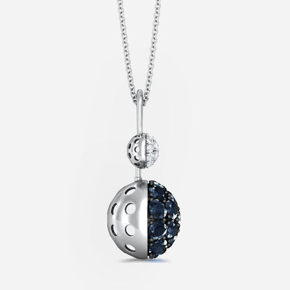 Blue Orb Diamond Pendants