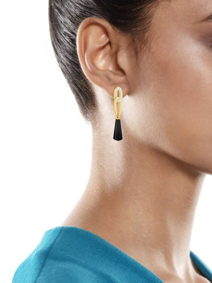 Black Magic Woman Diamond Earrings