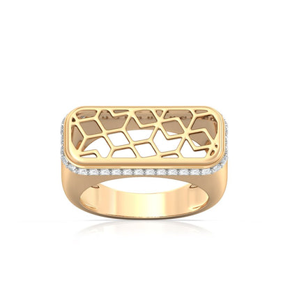 Gold Web Diamond Rings