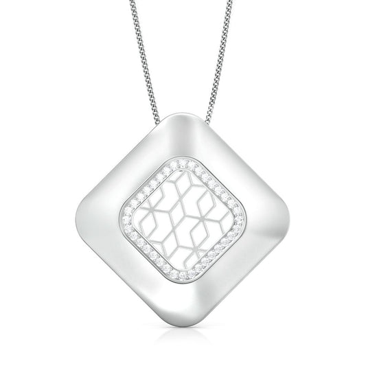 Lattice Lace Diamond Pendants