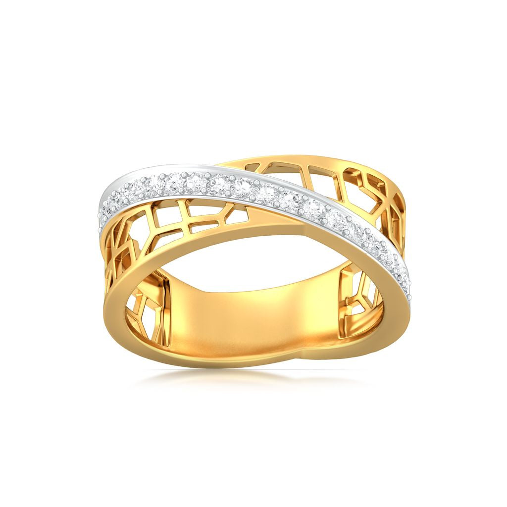 Crossover Lace Diamond Rings