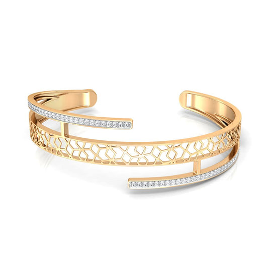 Net Twirl Diamond Bangles