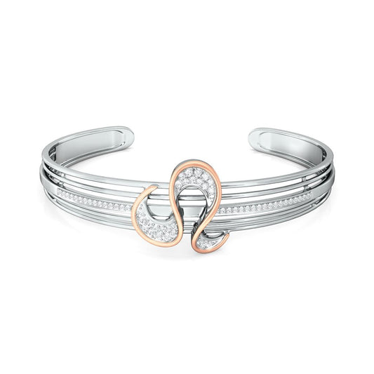 Serpentine Ruffle Diamond Bangles