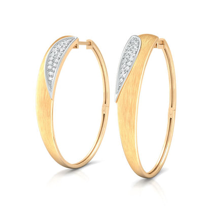 Shiny Shield Diamond Earrings