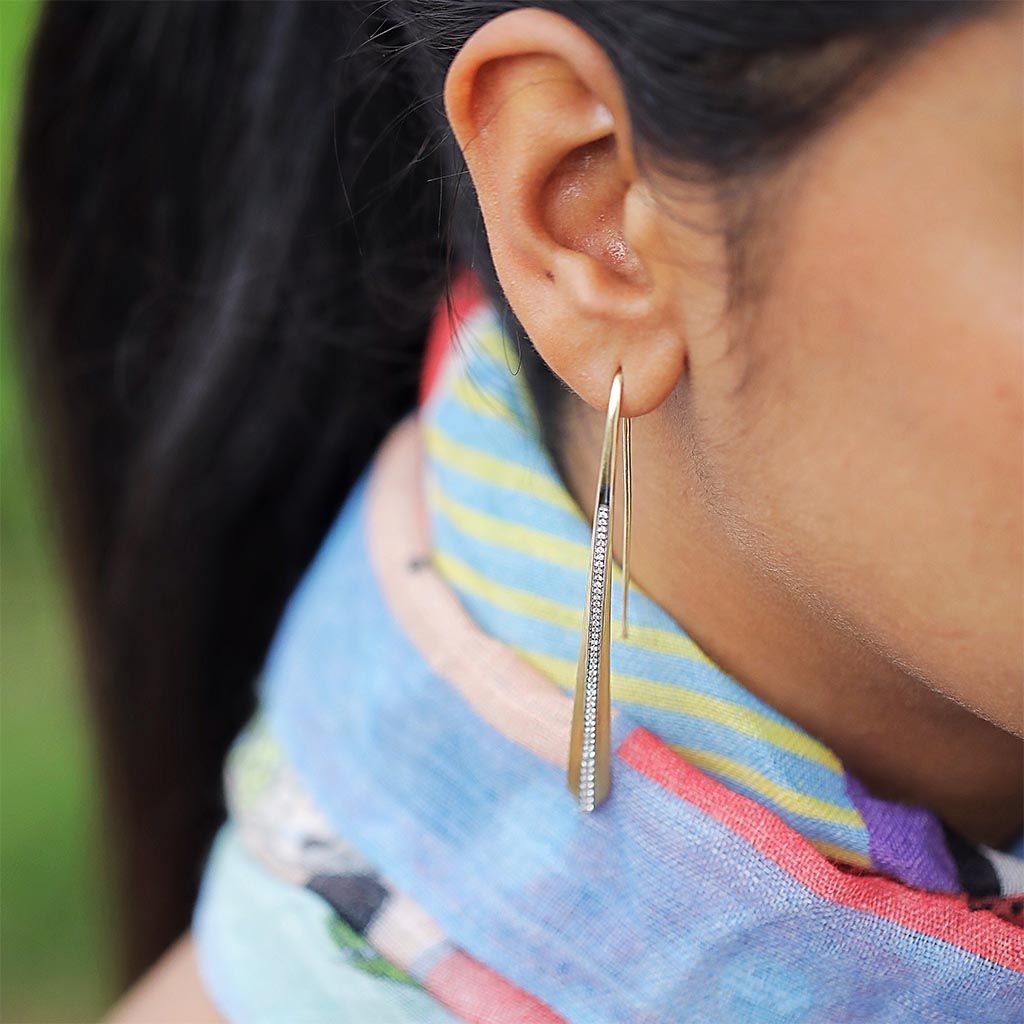 Art Deco Diamond Earrings