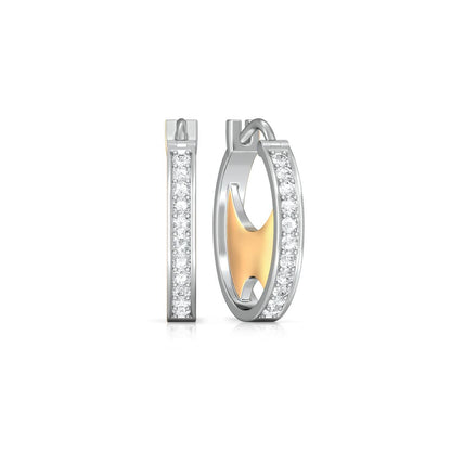 Opposite Arcs Diamond Earrings