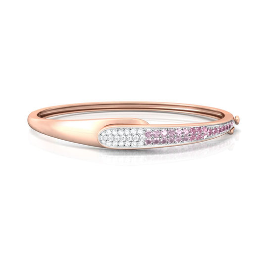Pink Gouache Diamond Bangles