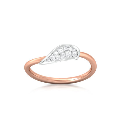 Leaf on a twig Diamond Rings