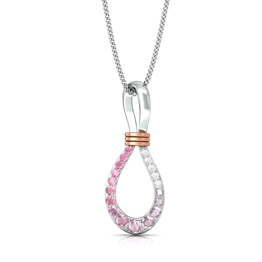 Brushed Pink Diamond Pendants