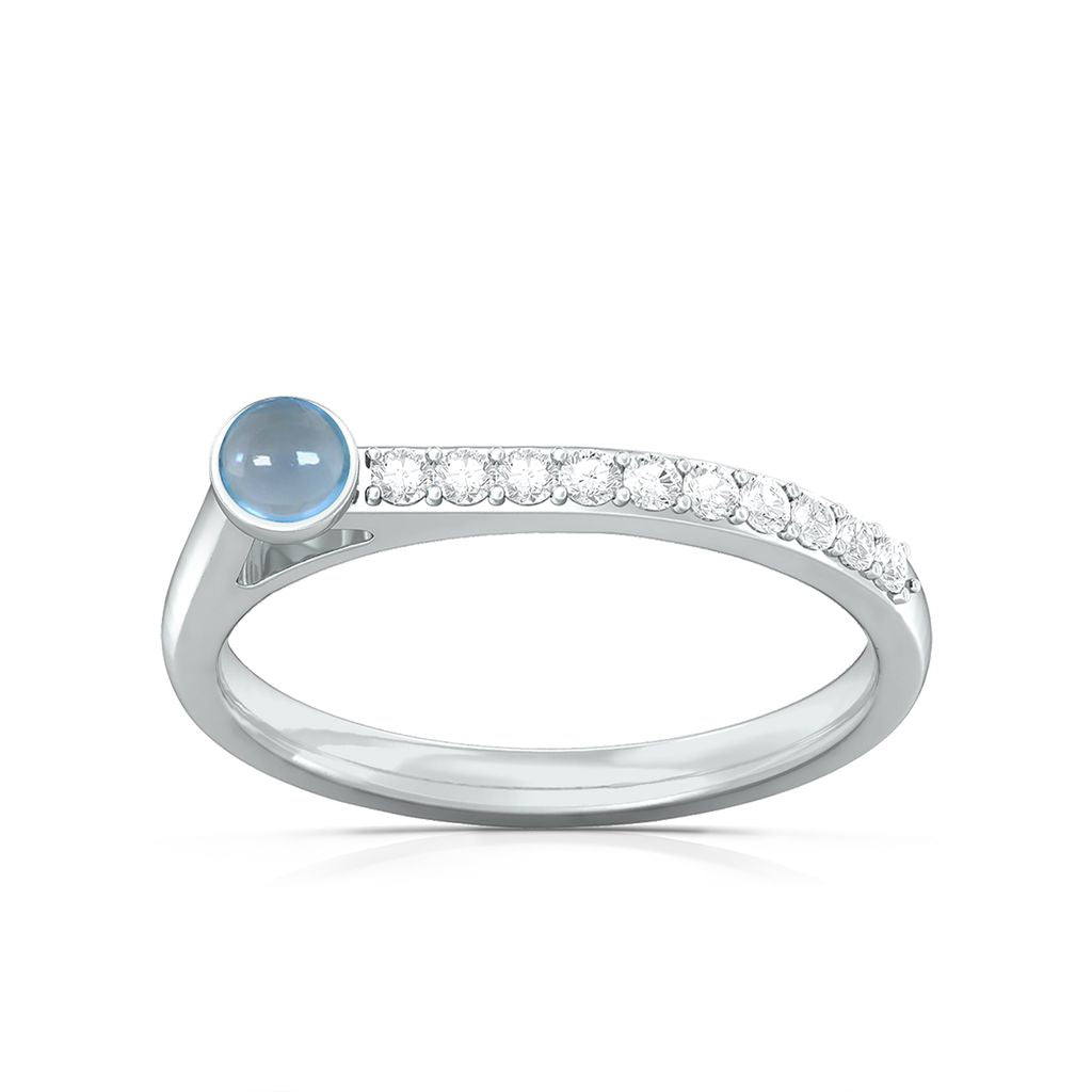 Arctic blue Diamond Rings