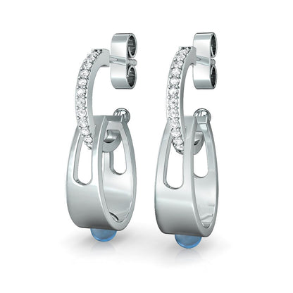 Arctic blue Diamond Earrings