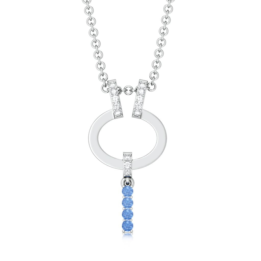 Blue lagoon Diamond Pendants