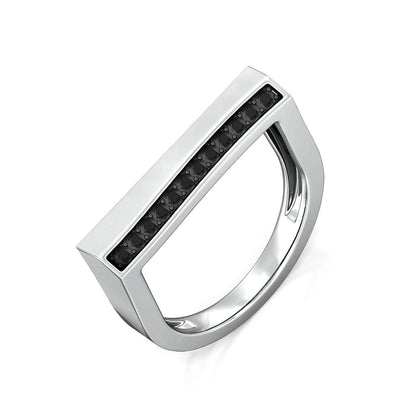 Black glam Diamond Rings