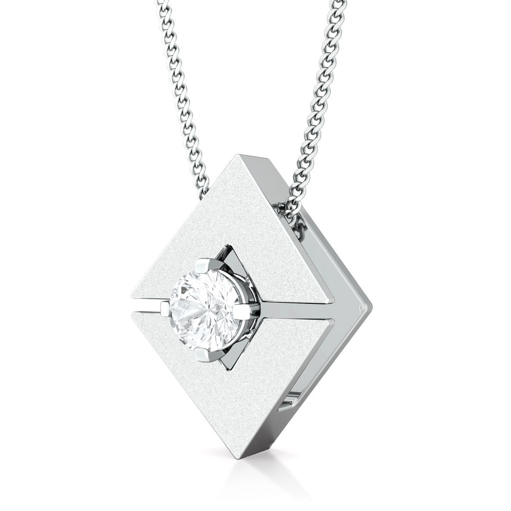 Mirror image Diamond Pendants