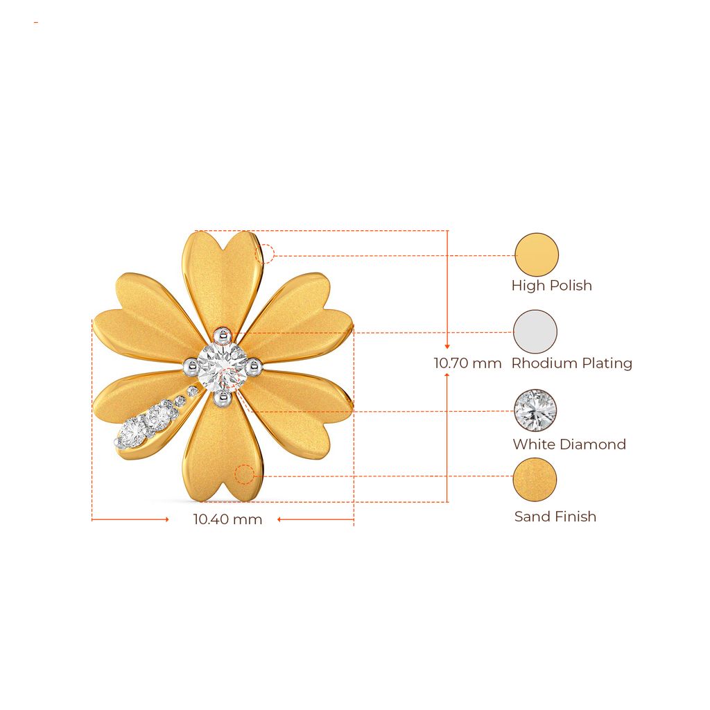 Peek-a-Bloom Diamond Earrings