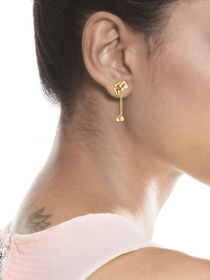 Fall Flowers Diamond Earrings