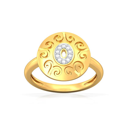 Golden Eye Diamond Rings