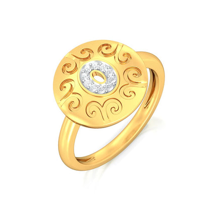 Golden Eye Diamond Rings