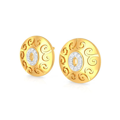Golden Eye Diamond Earrings