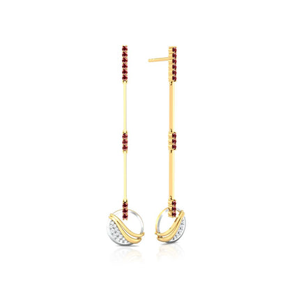 Fire and Ice Diamond Earrings