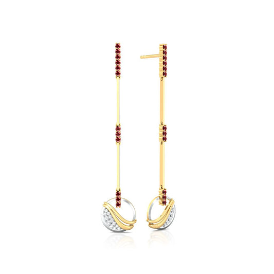 Fire and Ice Diamond Earrings