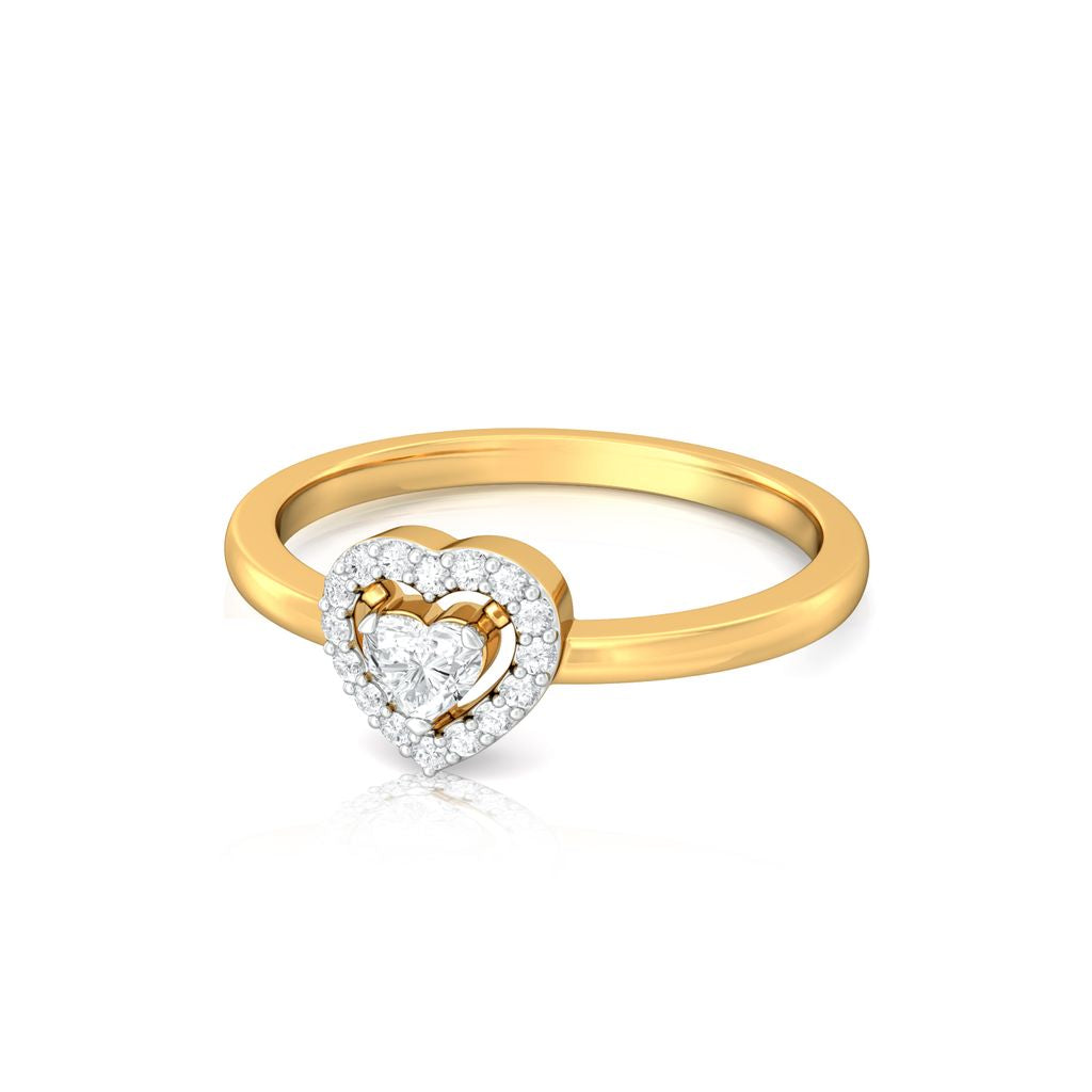 Ace of Hearts Diamond Rings