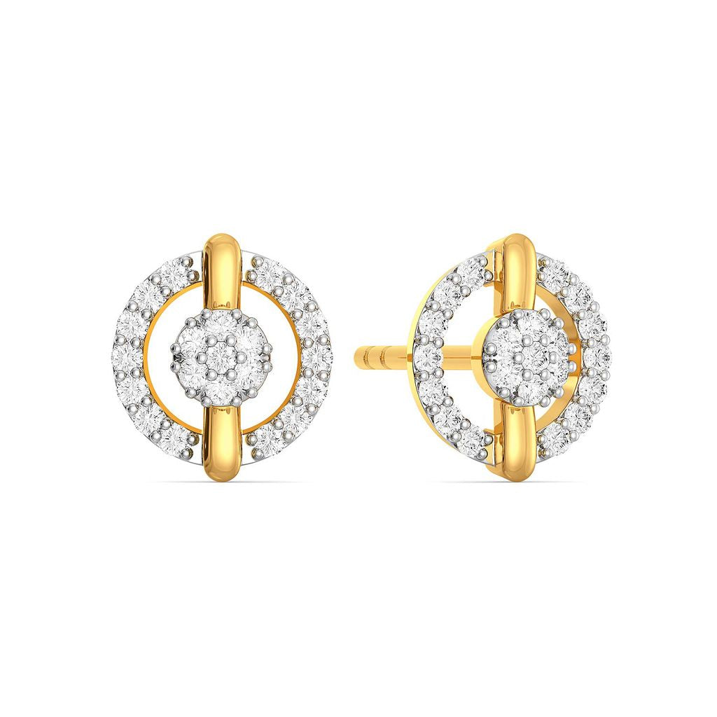A Beaming Bet Diamond Earrings
