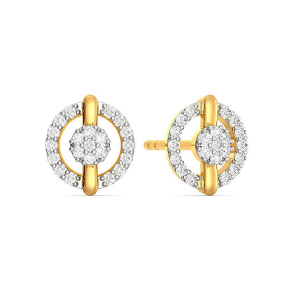 A Beaming Bet Diamond Earrings