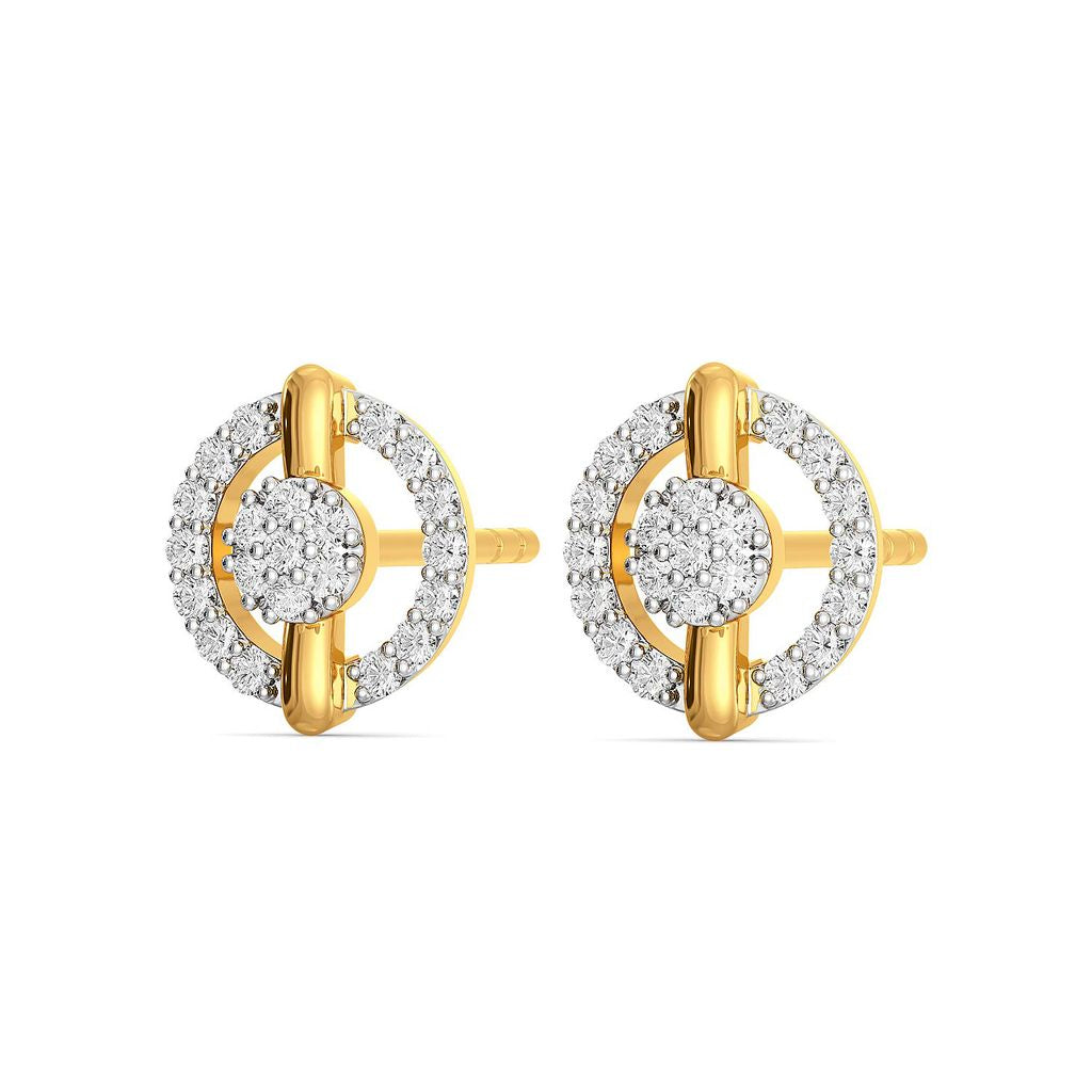A Beaming Bet Diamond Earrings