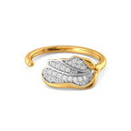 Abstract Blooms Diamond Rings