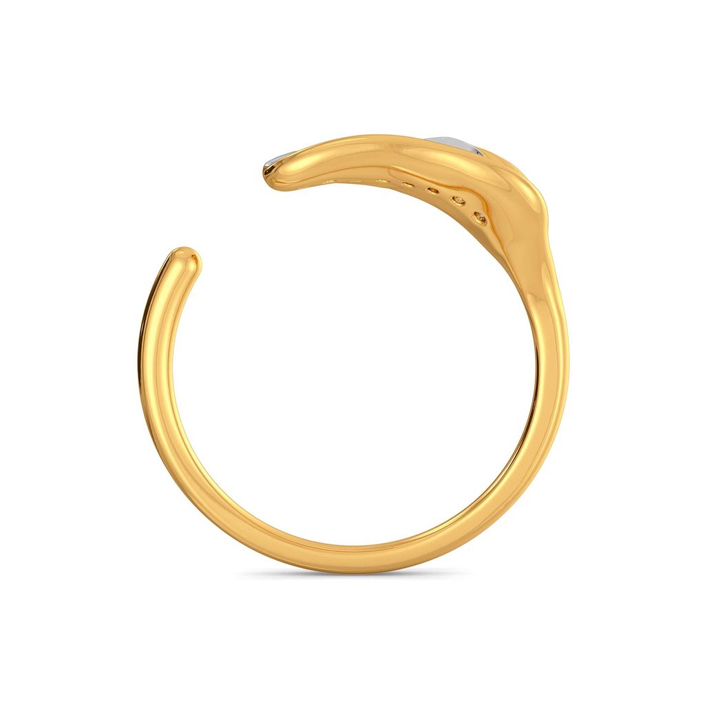 Abstract Blooms Diamond Rings