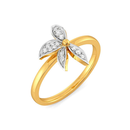 Half Blooms Diamond Rings