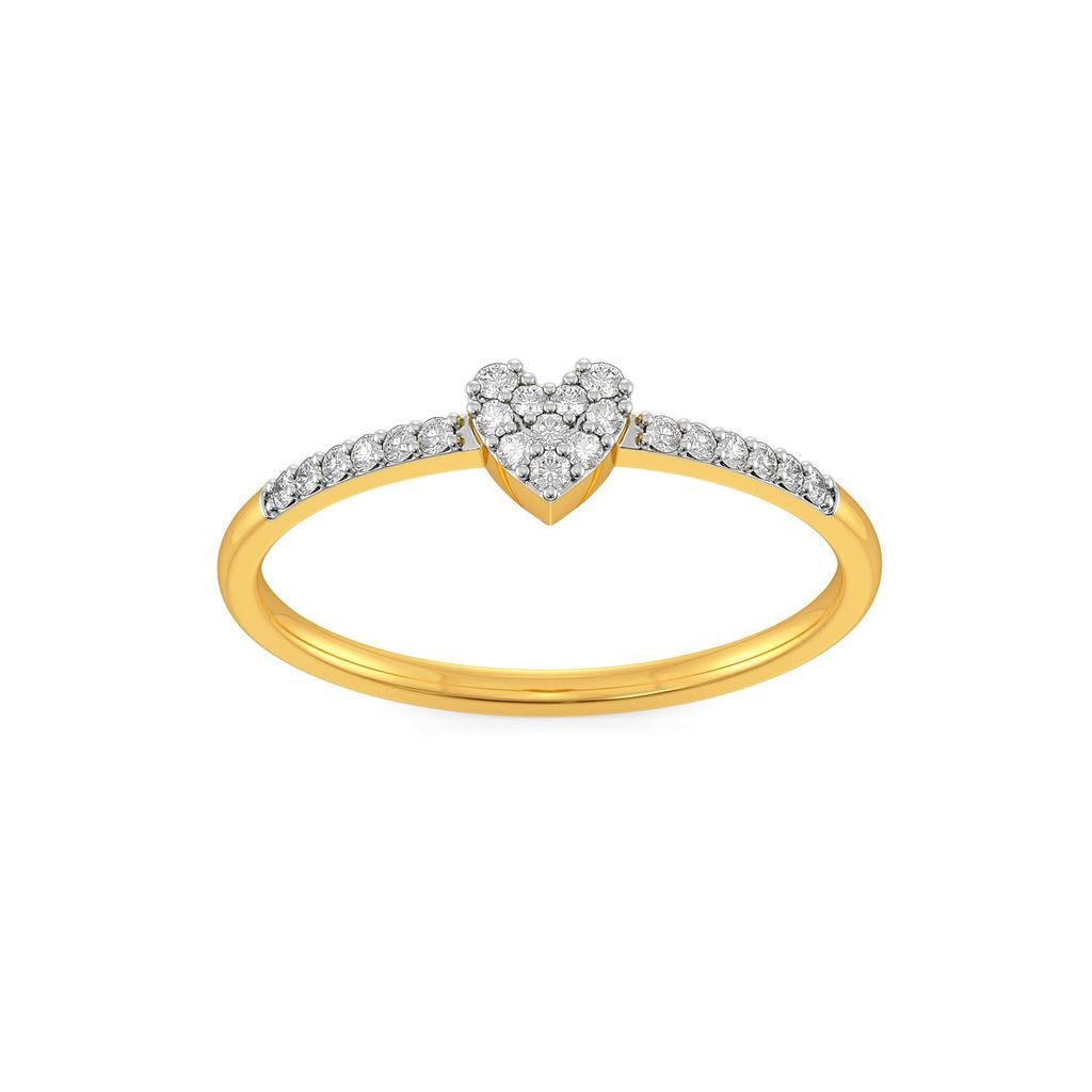 Knotty Hearts Diamond Rings