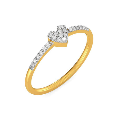 Knotty Hearts Diamond Rings