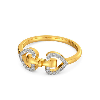 Doting Bows Diamond Rings