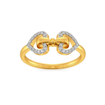 Doting Bows Diamond Rings