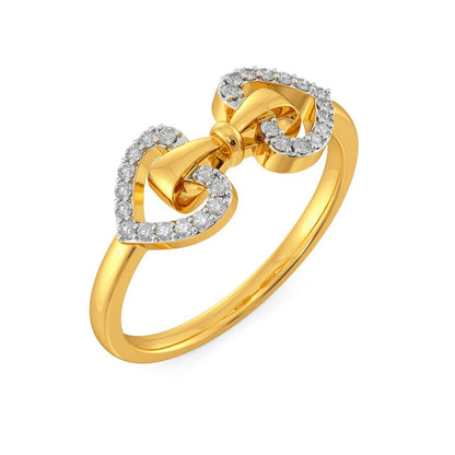 Doting Bows Diamond Rings