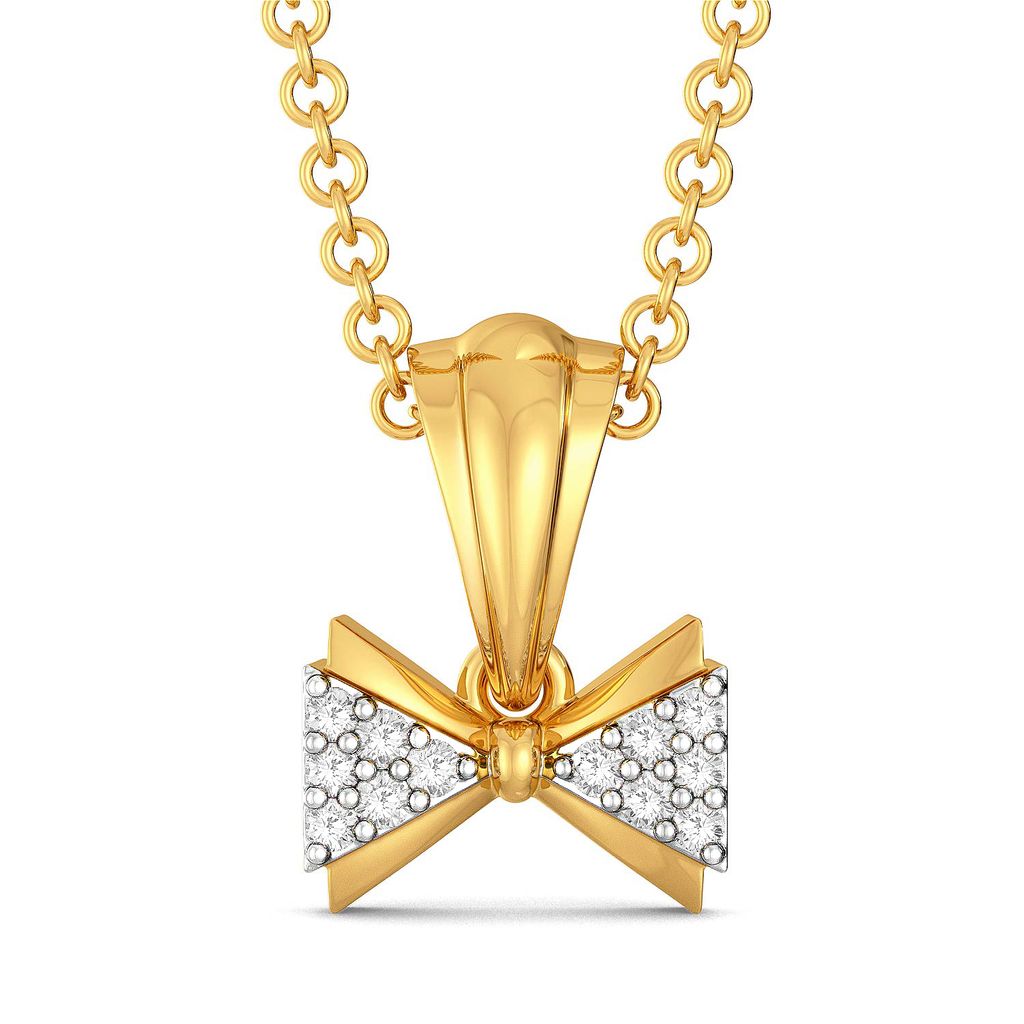 Cross Bows Diamond Pendants