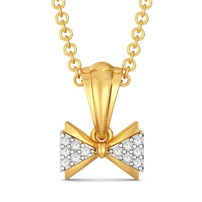 Cross Bows Diamond Pendants