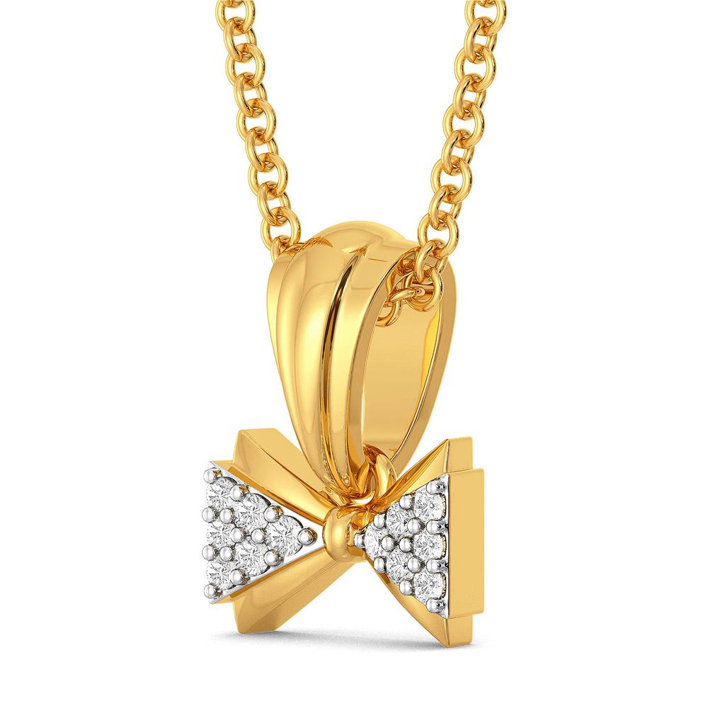 Cross Bows Diamond Pendants